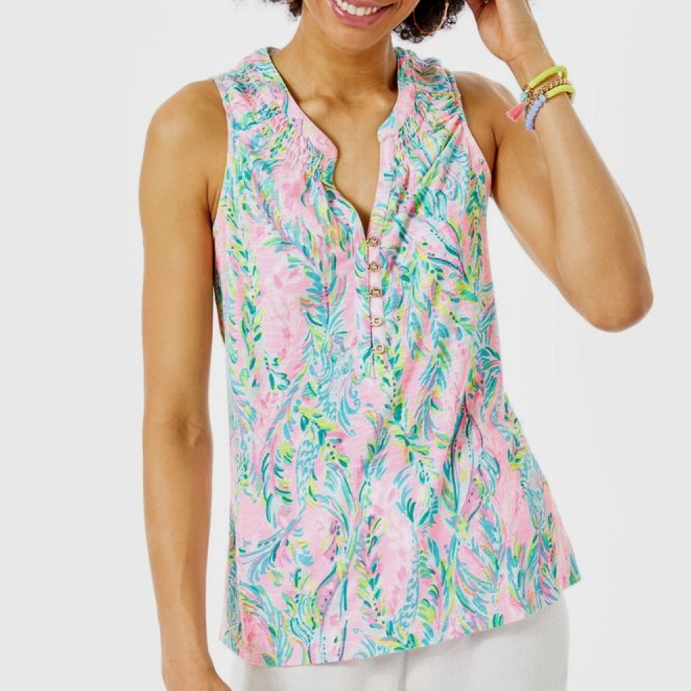 Essie Tank Top in Multi Unicorn of the Sea